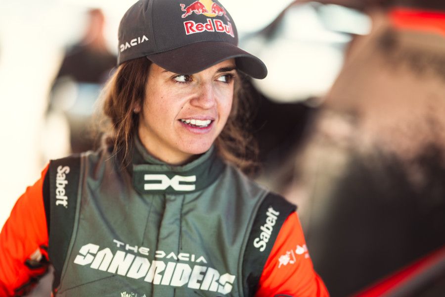 Cristina Gutiérrez, jezdkyně týmu The Dacia Sandriders, na návštěvě v Praze