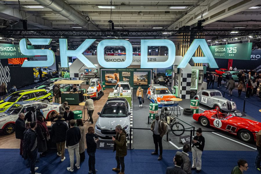 Osm historických exponátů na výstavě Rétromobile připomíná výročí 125 let Škoda Motorsport